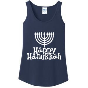 Happy Hanukkah Jewish Funny Ladies Essential Tank