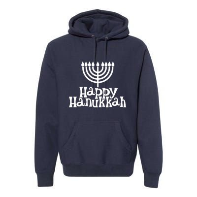 Happy Hanukkah Jewish Funny Premium Hoodie