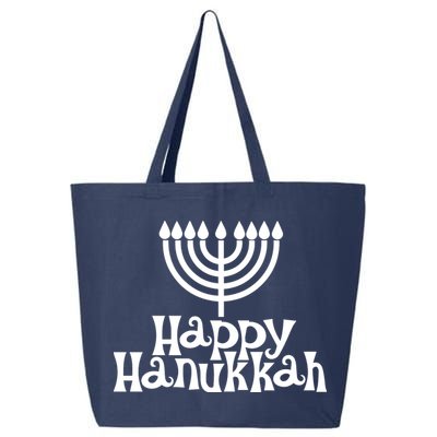Happy Hanukkah Jewish Funny 25L Jumbo Tote