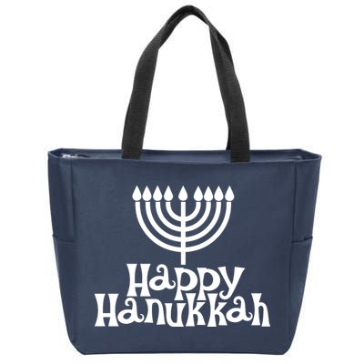 Happy Hanukkah Jewish Funny Zip Tote Bag