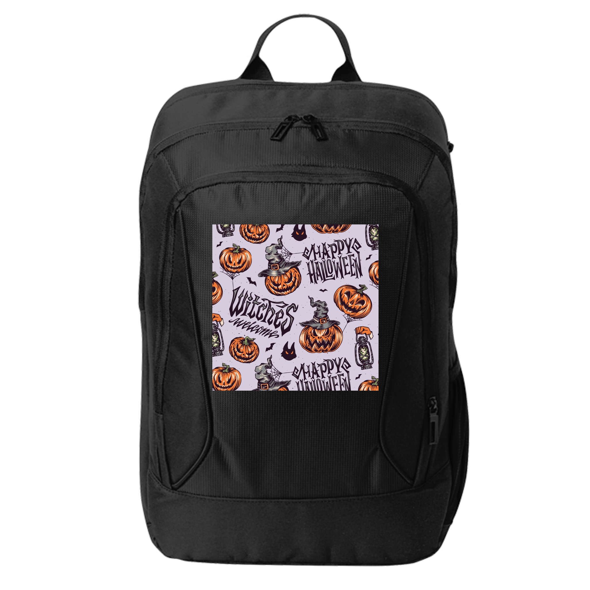 Happy Halloween Jack O Lantern City Backpack
