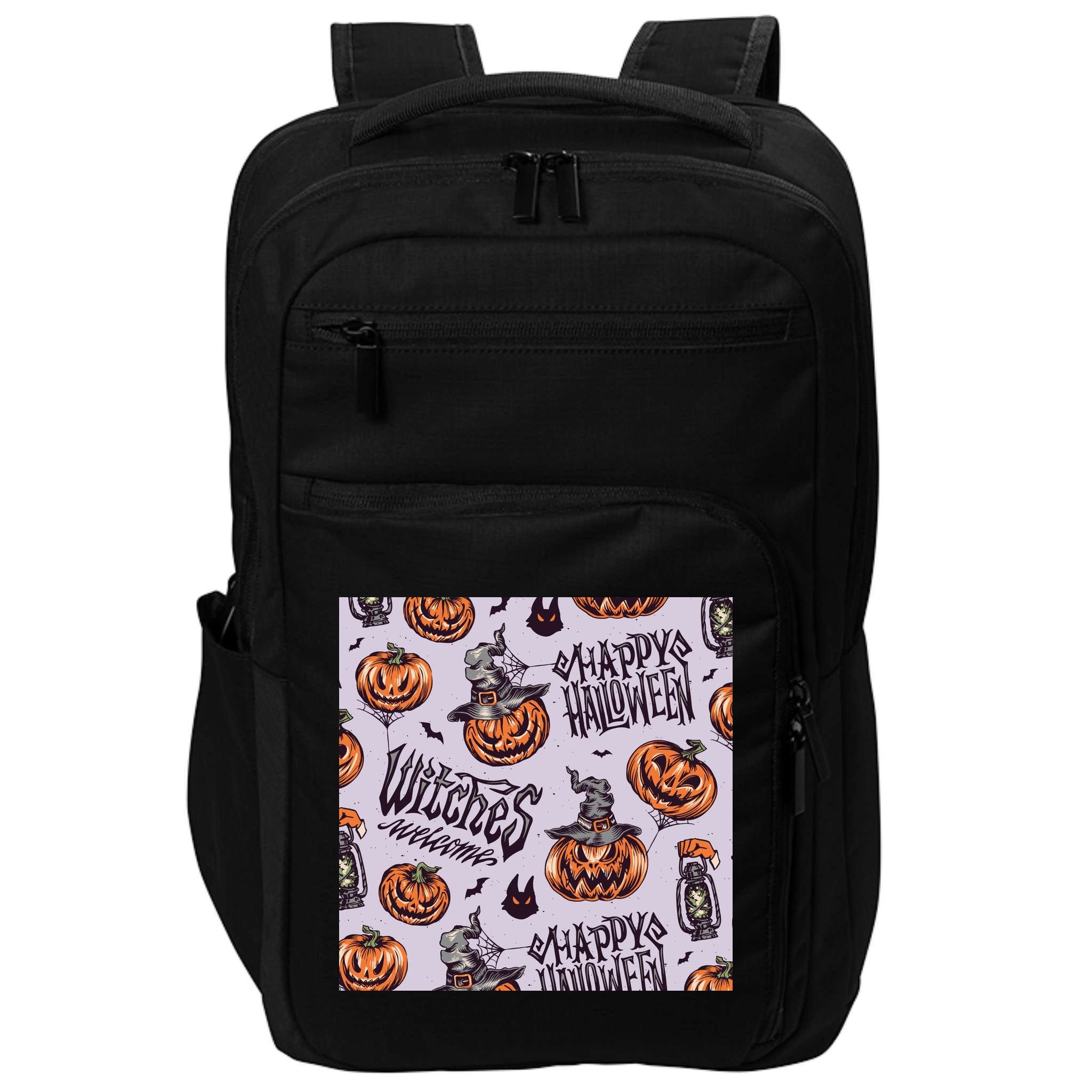 Happy Halloween Jack O Lantern Impact Tech Backpack