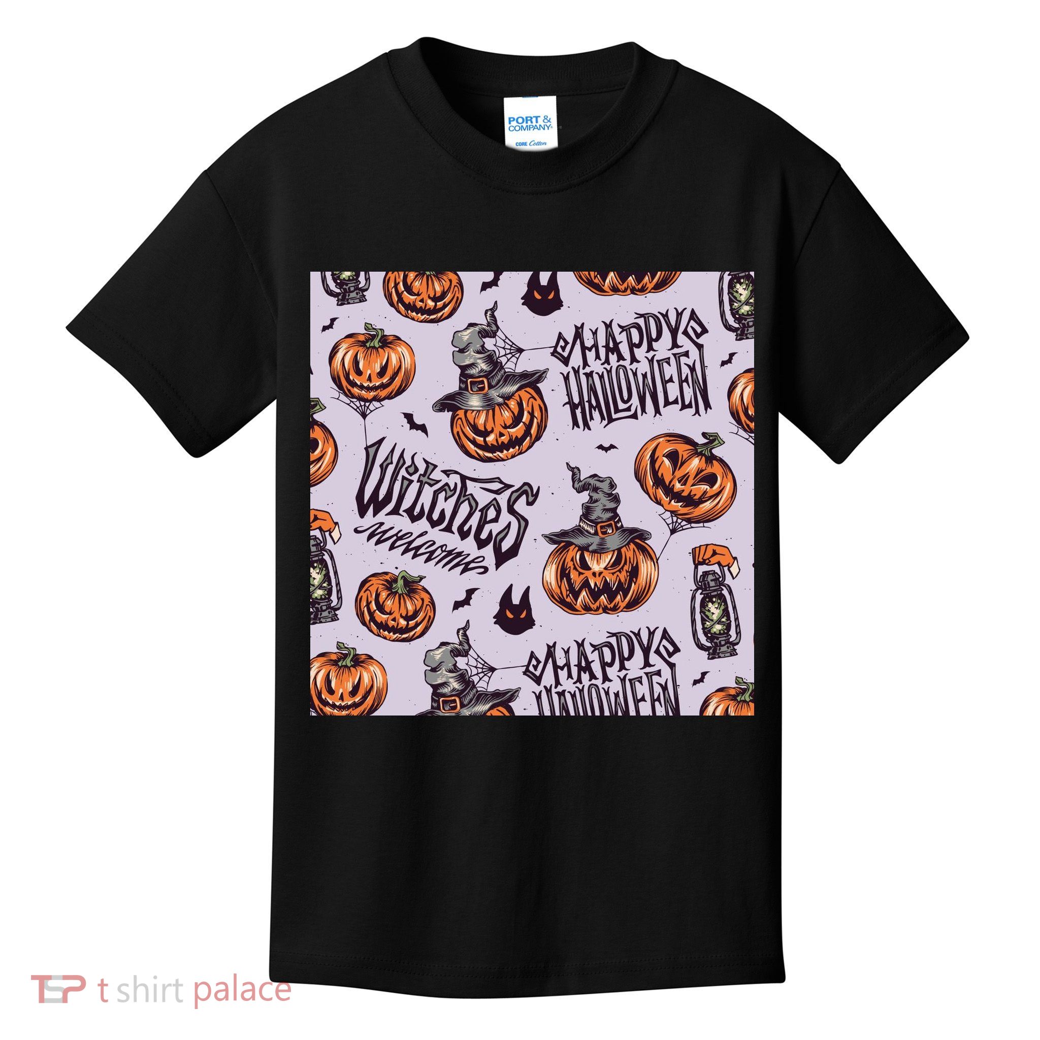 Happy Halloween Jack O Lantern Kids T-Shirt