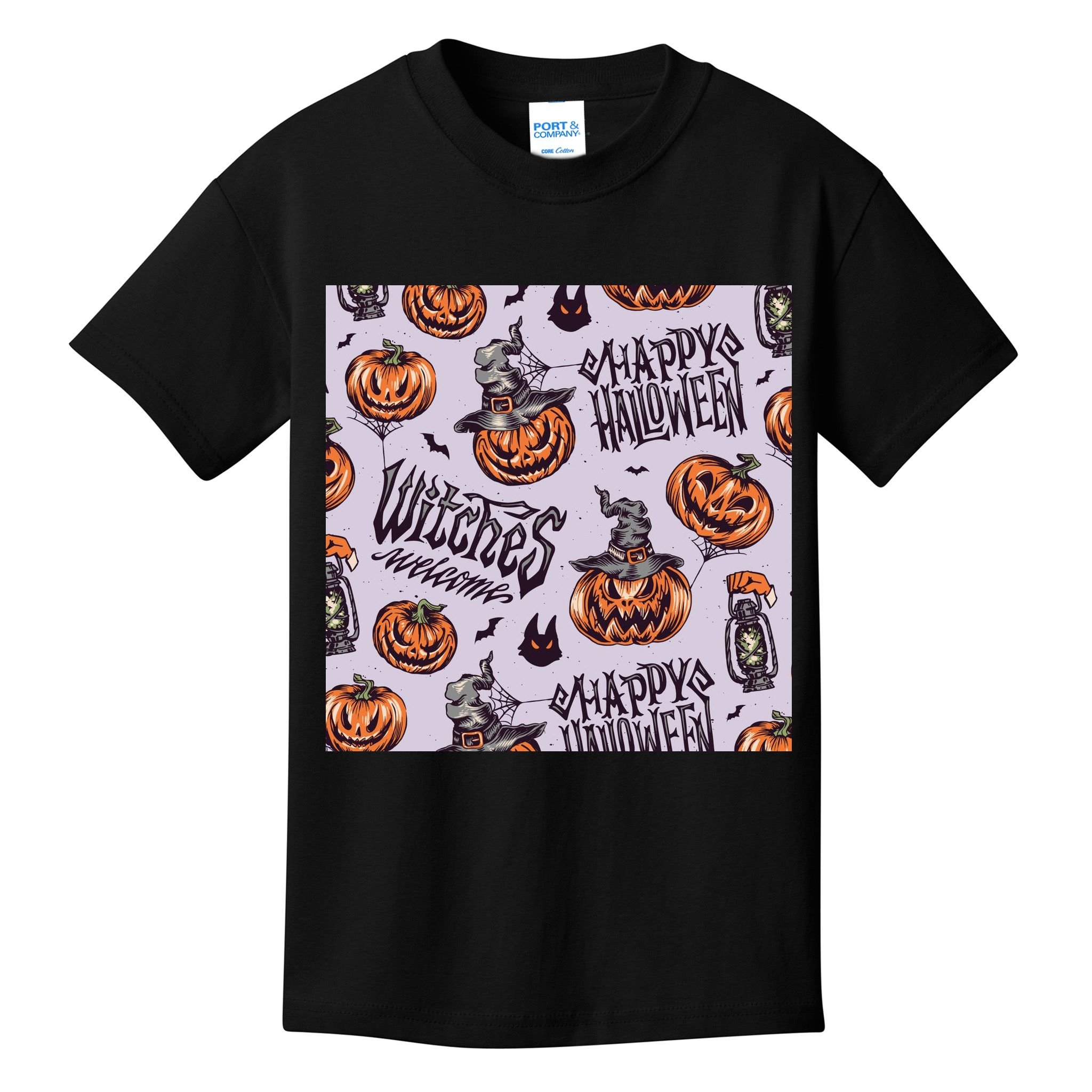 Happy Halloween Jack O Lantern Kids T-Shirt