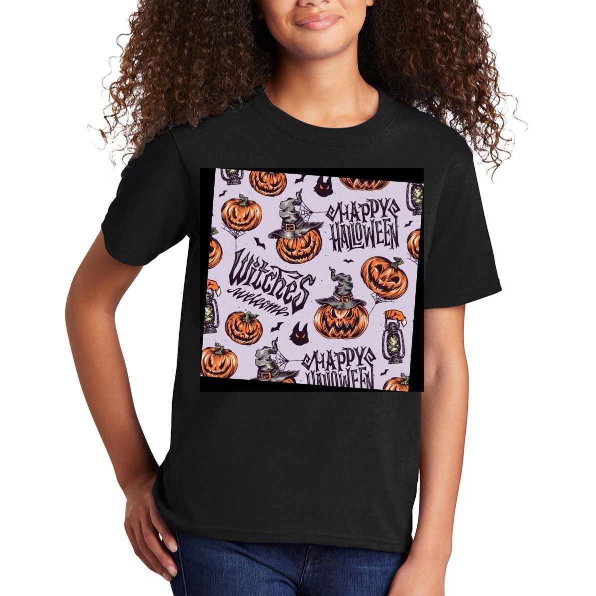 Happy Halloween Jack O Lantern Kids T-Shirt
