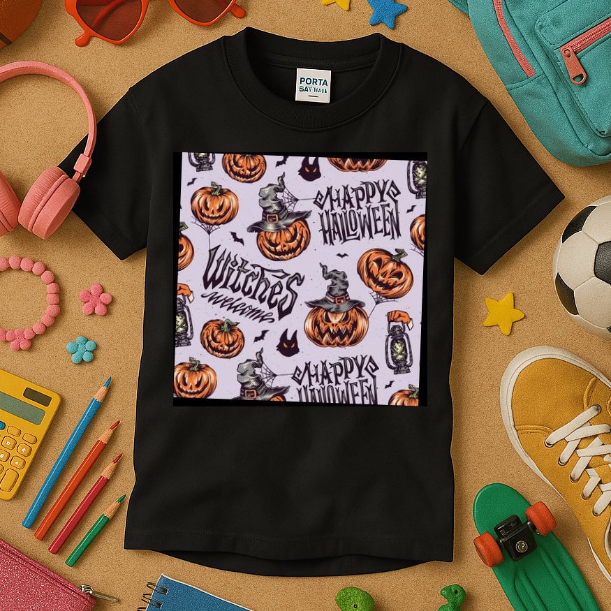 Happy Halloween Jack O Lantern Kids T-Shirt