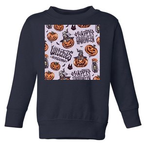 Happy Halloween Jack O Lantern Toddler Sweatshirt