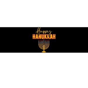 Happy Hanukkah Jewish Holiday Bumper Sticker