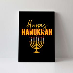 Happy Hanukkah Jewish Holiday Canvas