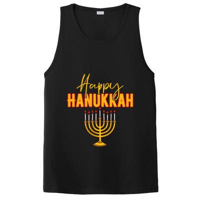 Happy Hanukkah Jewish Holiday PosiCharge Competitor Tank