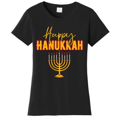 Happy Hanukkah Jewish Holiday Women's T-Shirt