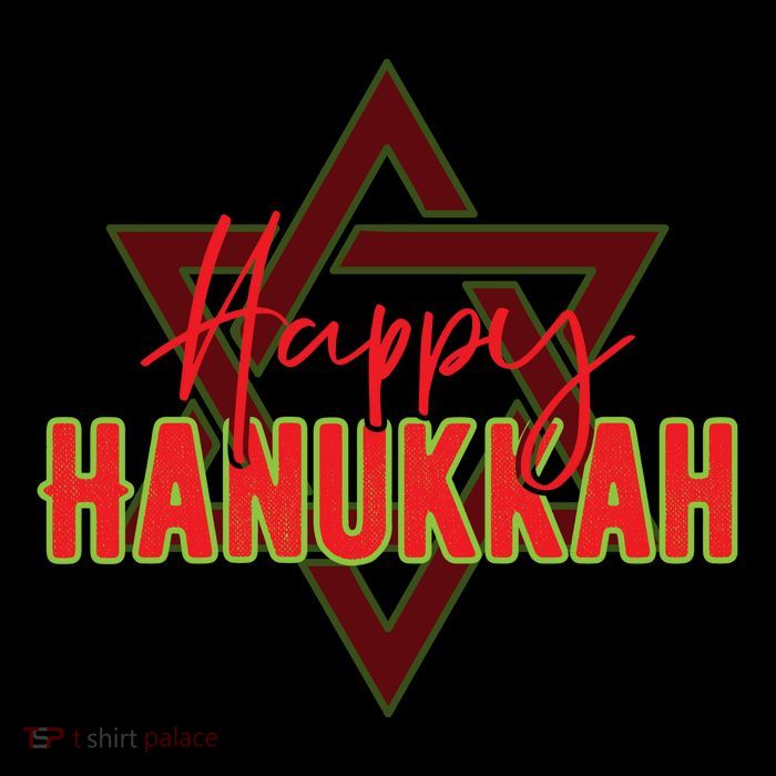 Happy Hanukkah Jewish Holiday Gift Women's V-Neck T-Shirt