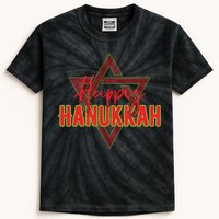 Happy Hanukkah Jewish Holiday Gift Kids Tie-Dye T-Shirt