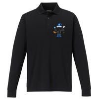 Happy Hanukkah Jewish Elf Family Group Christmas Pajama Gift Performance Long Sleeve Polo