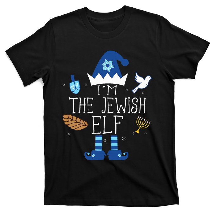 Happy Hanukkah Jewish Elf Family Group Christmas Pajama Gift T-Shirt