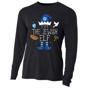 Happy Hanukkah Jewish Elf Family Group Christmas Pajama Gift Cooling Performance Long Sleeve Crew