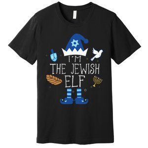 Happy Hanukkah Jewish Elf Family Group Christmas Pajama Gift Premium T-Shirt