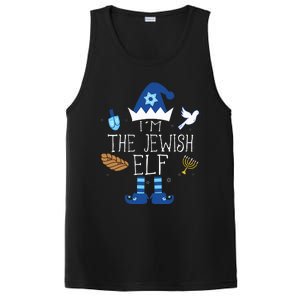 Happy Hanukkah Jewish Elf Family Group Christmas Pajama Gift PosiCharge Competitor Tank