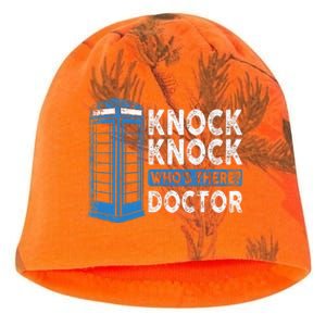 Hilarious Humor Knock Knock Doctor Funny Knock WhoS There Kati - Camo Knit Beanie