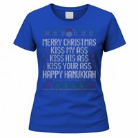 Happy Hanukkah Kiss My Ass His Ass Your Ass Women's T-Shirt