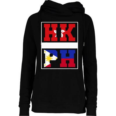 Half Hong Kong Filipino Mixed Heritage Hong Kong Womens Funnel Neck Pullover Hood