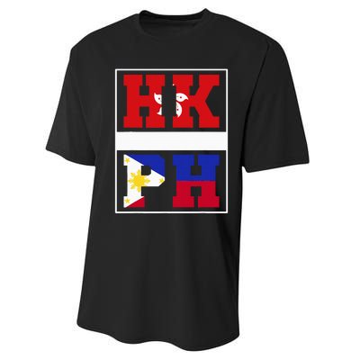 Half Hong Kong Filipino Mixed Heritage Hong Kong Performance Sprint T-Shirt