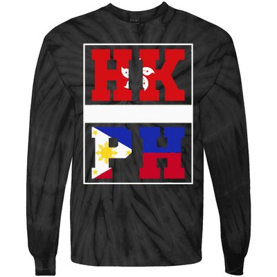 Half Hong Kong Filipino Mixed Heritage Hong Kong Tie-Dye Long Sleeve Shirt