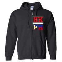 Half Hong Kong Filipino Mixed Heritage Hong Kong Full Zip Hoodie