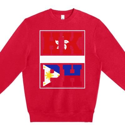 Half Hong Kong Filipino Mixed Heritage Hong Kong Premium Crewneck Sweatshirt