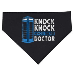 Hilarious Humor Knock Knock Doctor Funny Knock WhoS There USA-Made Doggie Bandana