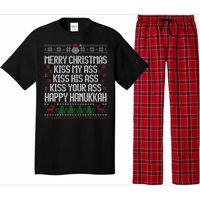 Happy Hanukkah Kiss My Ass His Ass Your Ass Merry Christmas Pajama Set