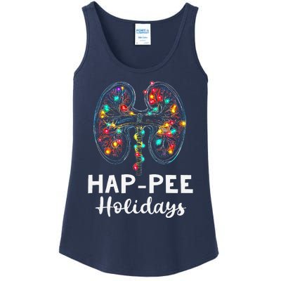 Happee Holidays Kidneys Xmas Light Dialysis Tech Christmas Ladies Essential Tank