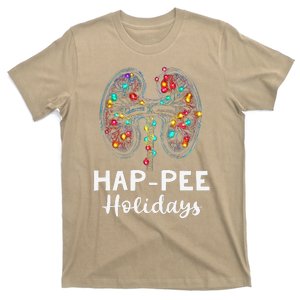 Happee Holidays Kidneys Xmas Light Dialysis Tech Christmas T-Shirt