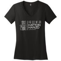 Hattori Hanzo Kill Bill Film Funny Samurai Sword Women's V-Neck T-Shirt