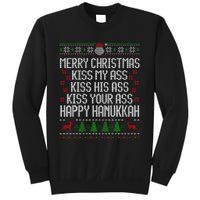 Happy Hanukkah Kiss My Ass His Ass Your Ass Merry Christmas Sweatshirt