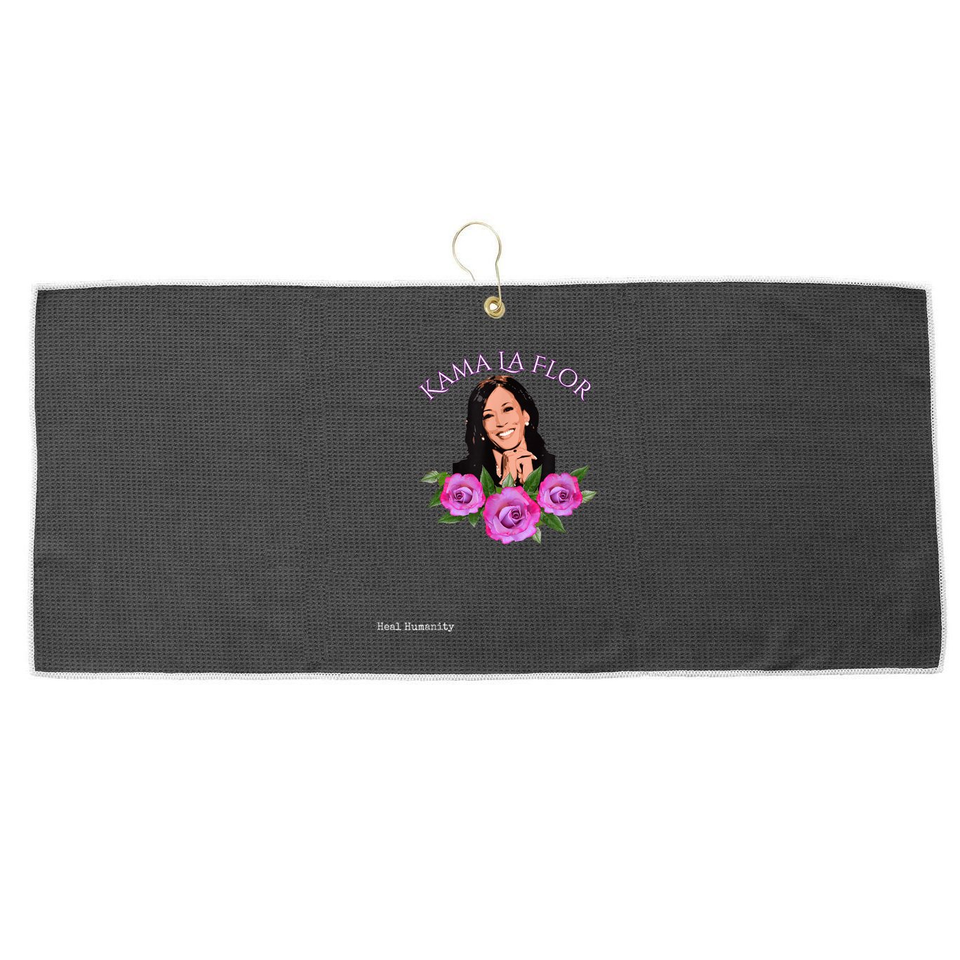 Heal Humanity Kama La Flor Large Microfiber Waffle Golf Towel
