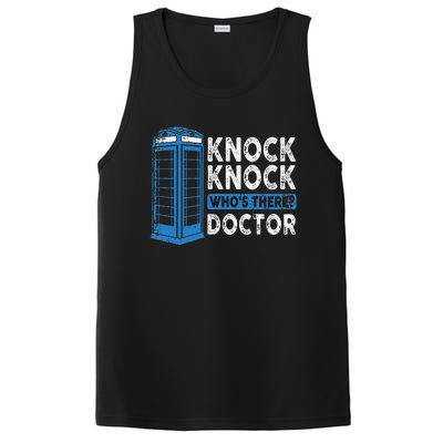 Hilarious Humor Knock Knock Doctor Funny Knock WhoS There PosiCharge Competitor Tank