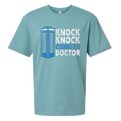 Hilarious Humor Knock Knock Doctor Funny Knock WhoS There Sueded Cloud Jersey T-Shirt