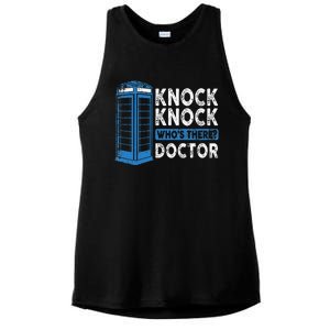 Hilarious Humor Knock Knock Doctor Funny Knock WhoS There Ladies PosiCharge Tri-Blend Wicking Tank