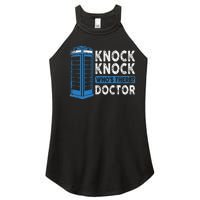 Hilarious Humor Knock Knock Doctor Funny Knock WhoS There Women's Perfect Tri Rocker Tank