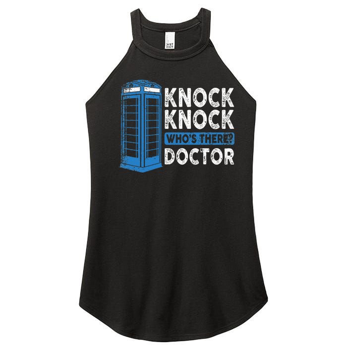 Hilarious Humor Knock Knock Doctor Funny Knock WhoS There Women's Perfect Tri Rocker Tank