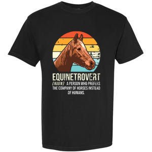 Horse Horse Lover Tee Equestrian Tee Retro Horse Garment-Dyed Heavyweight T-Shirt