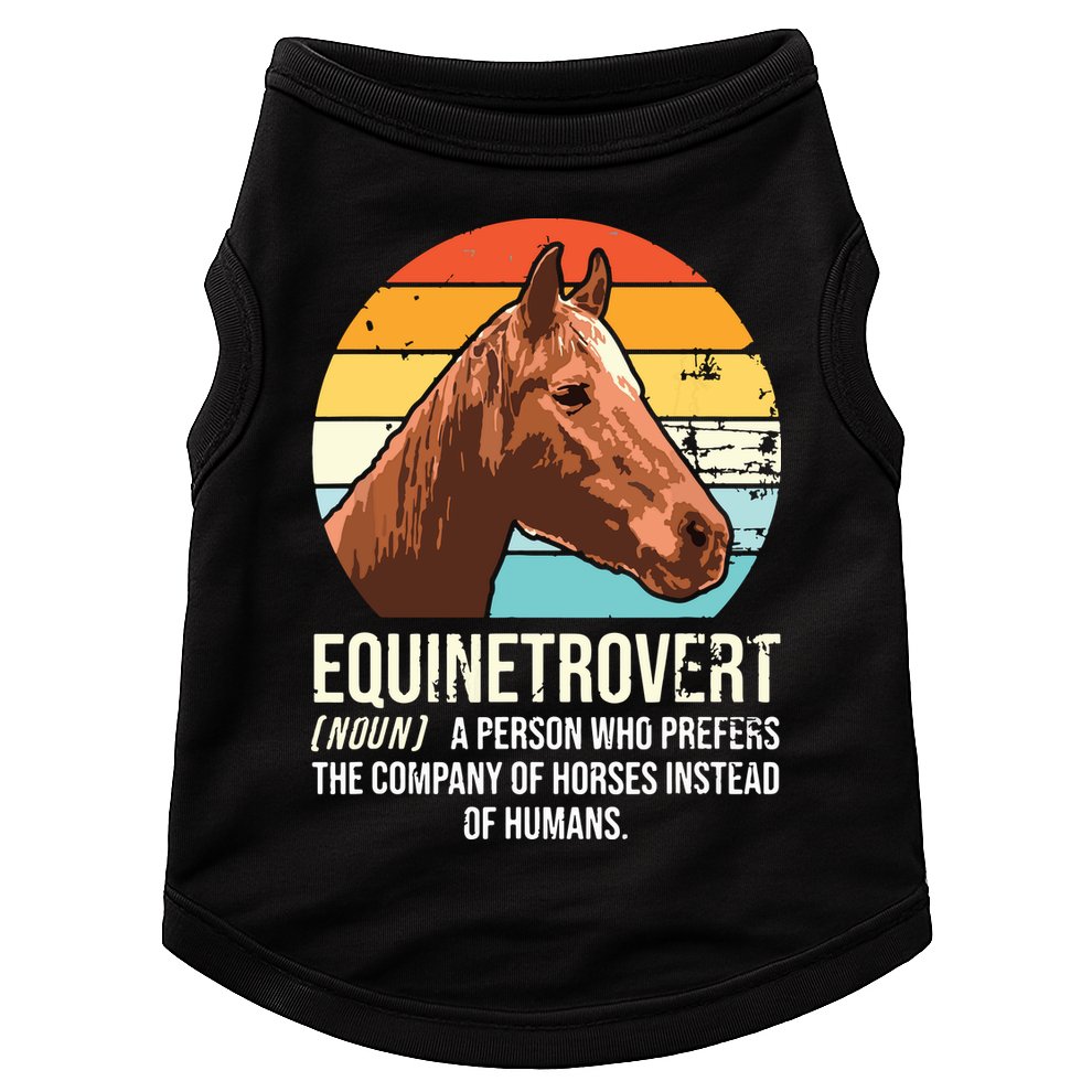 Horse Horse Lover Tee Equestrian Tee Retro Horse Doggie Tank