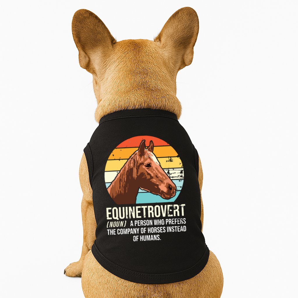 Horse Horse Lover Tee Equestrian Tee Retro Horse Doggie Tank