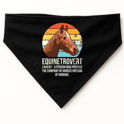 Horse Horse Lover Tee Equestrian Tee Retro Horse USA-Made Doggie Bandana