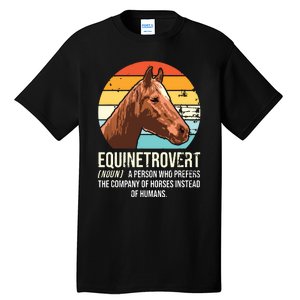 Horse Horse Lover Tee Equestrian Tee Retro Horse Tall T-Shirt