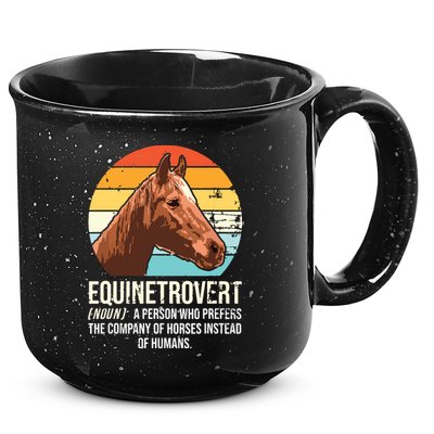 Horse Horse Lover Tee Equestrian Tee Retro Horse 15oz Campfire Ceramic Mug