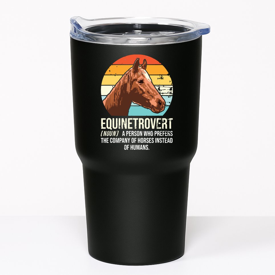 Horse Horse Lover Tee Equestrian Tee Retro Horse Tumbler