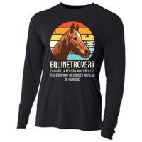 Horse Horse Lover Tee Equestrian Tee Retro Horse Cooling Performance Long Sleeve Crew