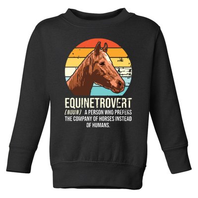 Horse Horse Lover Tee Equestrian Tee Retro Horse Toddler Sweatshirt